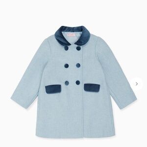 La Coqueta Arrieta Coat Blue NWT